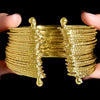 Anti-Tarnish Gold Plated Multilayer Bangle Bracelet