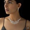 Anti-Tarnish Crystal Necklace Set With Earrings