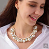Crystal & Pearl Statement Necklace