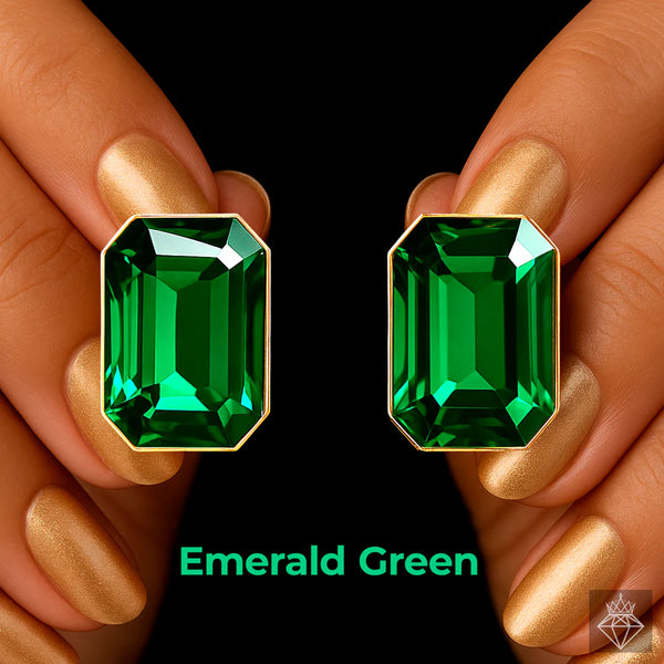 Super Saver Pack of 8 Multicolour Studs Anti-Tarnish Premium Quality Crystal Earrings By TEJAB