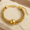 Anti-Tarnish Golden Box Chain Bracelet