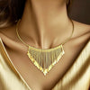 Anti-Tarnish Golden Hasli Necklace