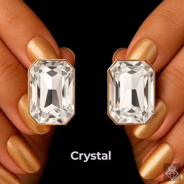 Super Saver Pack of 8 Multicolour Studs Anti-Tarnish Premium Quality Crystal Earrings By TEJAB