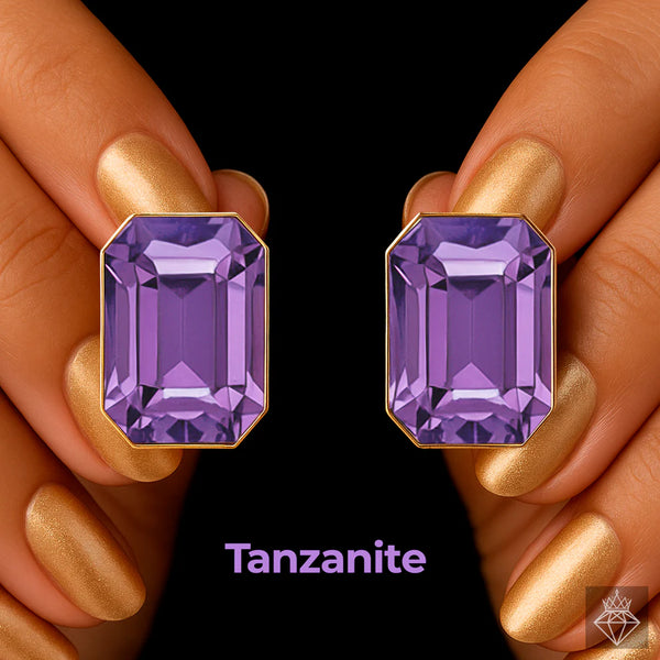 Super Saver Pack of 8 Multicolour Studs Anti-Tarnish Premium Quality Crystal Earrings By TEJAB