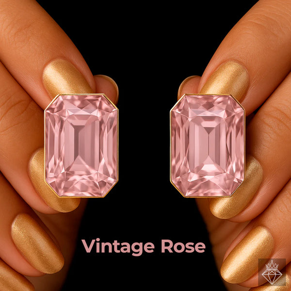 Super Saver Pack of 8 Multicolour Studs Anti-Tarnish Premium Quality Crystal Earrings By TEJAB