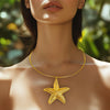 Super Saver Pack 🎁 Anti-Tarnish Premium Quality GOLD Plated STARFISH Necklace Set With Earrings, Bracelet & Ring (Adjustable Size)