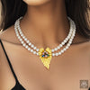 Anti-Tarnish Multicolour Crystals & Pearl Necklace