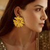 Super Saver Pack 🎁 Anti-Tarnish Premium Quality GOLD Plated SUNFLOWER Necklace Set With Earrings, Bracelet & Ring (Adjustable Size)