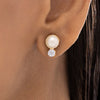 Anti-Tarnish Pearl & Crystal Studded Statement Necklace Set with Earrings